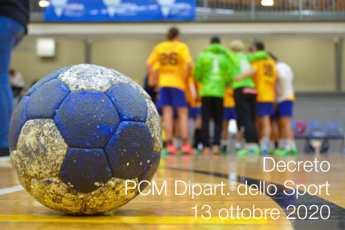 Decreto PCM Dipart  dello Sport 13 ottobre 2020