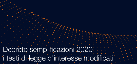 Decreto semplificazioni 2020   testi di legge d interesse modificati