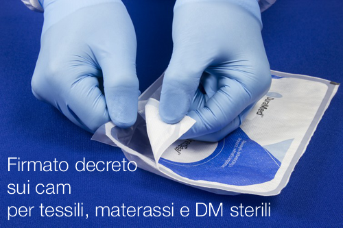 Decreto sui cam per tessili materassi e DM sterili