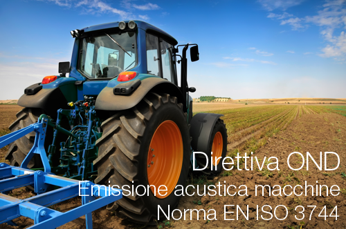 Direttiva OND Emissione acustica macchine ISO 3744