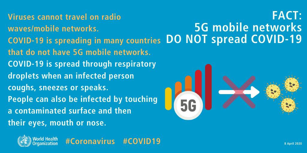 FACT 5G mobile networks DO NOT spread COVID 19