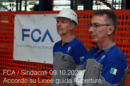 FCA Sindacati 09 10 2020