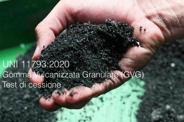 Gomma Vulcanizzata Granulare  GVG    Test di cessione