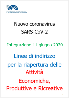 Linee Guida delle attivit  produttive 11 giugno 2020