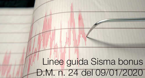 Linee guida Sisma bonus  D M  n  24 del 09 01 2020