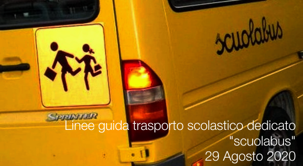 Linee guida trasporto scolastico dedicato scuolabus 29 08 2020
