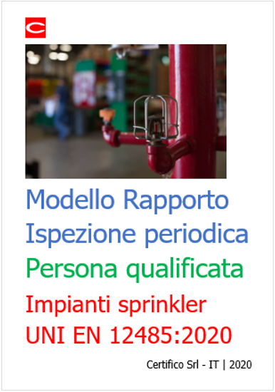 Modello Rapporto Ispezione periodica persona qualifica EN 12845