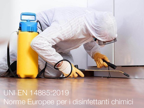 Norme Europee per i disinfettanti chimici