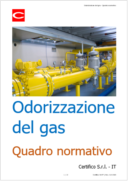 Odorizzazione del gas   Quadro normativo