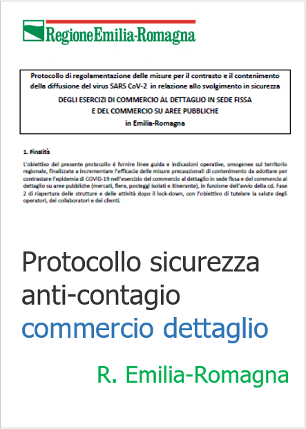 Protocollo sicurezza anti contagio commercio dettaglio ER