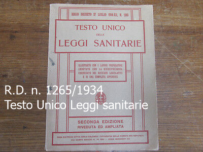 RD 27 luglio 1934 n  1265