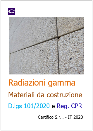 Radiazioni gamma materiali da costruzione