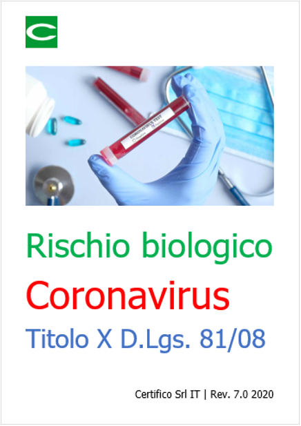 Rischio biologico coronavirus 5 2020