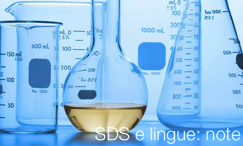 SDS e lingue note