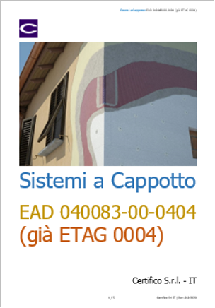 Sistemi a Cappotto EAD 040083 00 0404   ETAG 0004