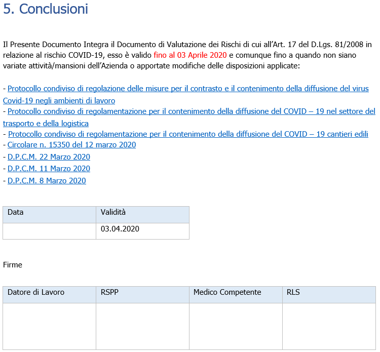 Valutazione rischio biologico coronavirus 13