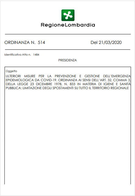 ordinanza