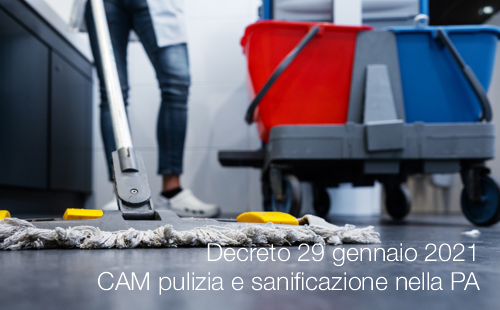 CAM per i servizi di pulizia e sanificazione nella PA
