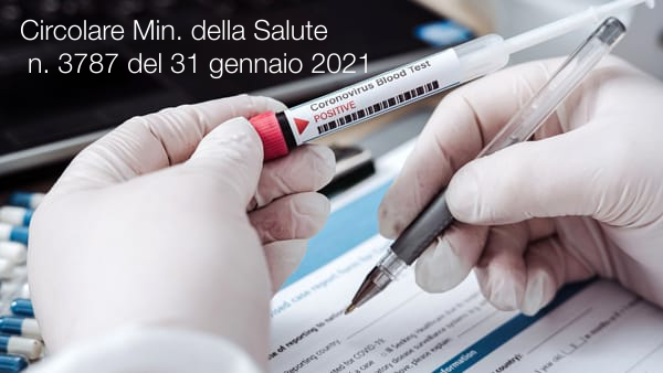 Circolare Ministero della Salute n  3787 del 31 gennaio 2021