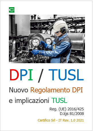Cover DPI TUSL Nuovo regolamento DPI e TUS Rev  1 0 2021