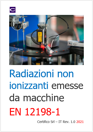 Cover Radiazioni non ionizzanti emesse da macchine 2021