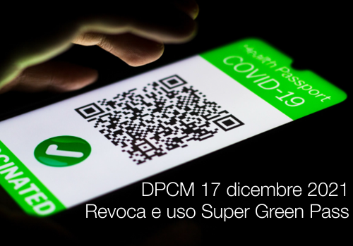 DPCM 17 dicembre 2021 DPCM 17 dicembre 2021