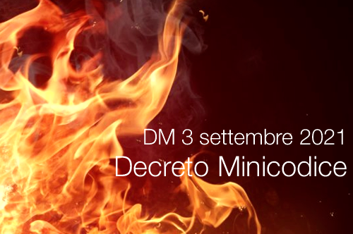 Decreto 3 settembre 2021   Minicodice