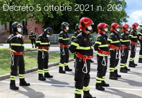 Decreto 5 ottobre 2021 n  203