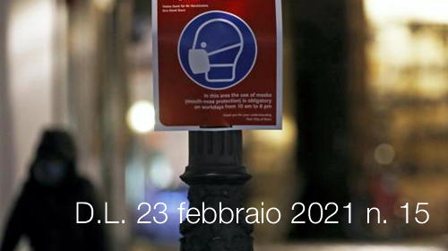 Decreto Legge 23 febbraio 2021 n  15