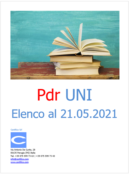 Elenco 21 Maggio 2021