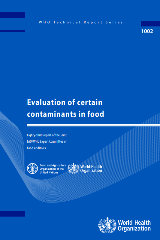 Evaluation of certain contaminants in food