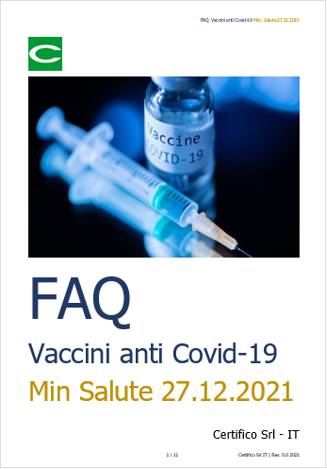 FAQ  Vaccini anti Covid 19 Min Salute 27 12 2021