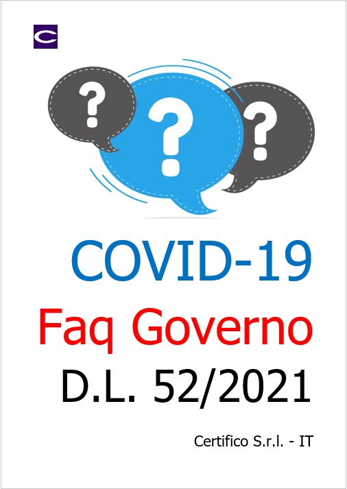 Faq covid 19 DL 52 2021