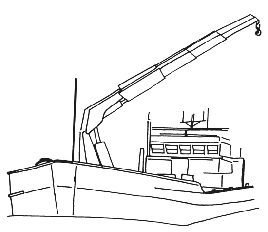Figura 16   Gru caricatrice montata su nave non marittima