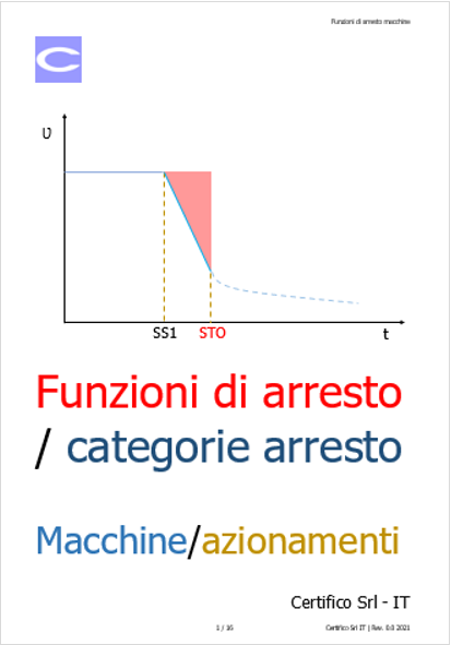 Funzioni di arresto   Categorie di arresto macchine