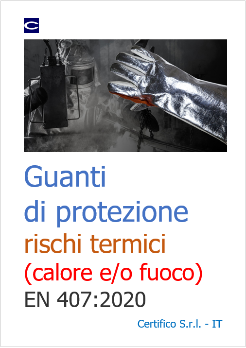 Guanti di protezione rischi calore EN 407 Rev  0 0 2021 Cover