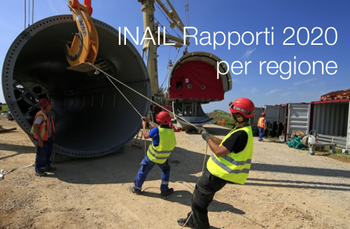 INAIL Rapporti 2020 per regione