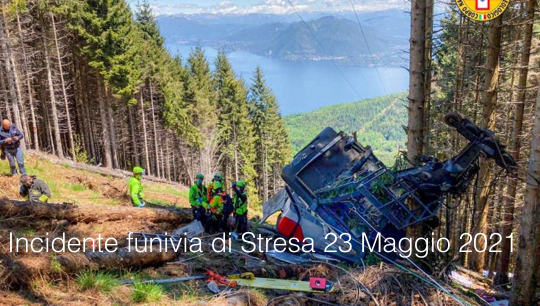 Incidente funivia di Stresa 23 Maggio 2021