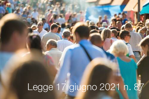 Legge 17 giugno 2021 n  87