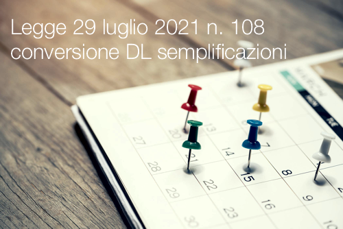 Legge 29 luglio 2021 n  108