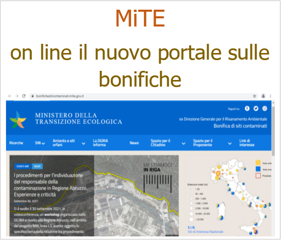 MITE on line portale sulle bonifche