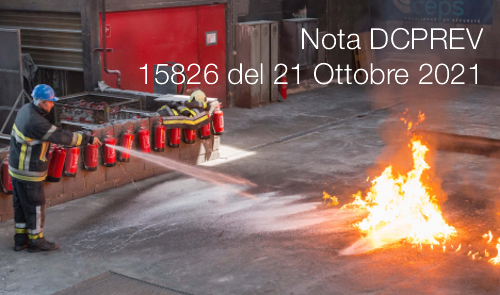 Nota DCPREV 15826 del 21 Ottobre 2021