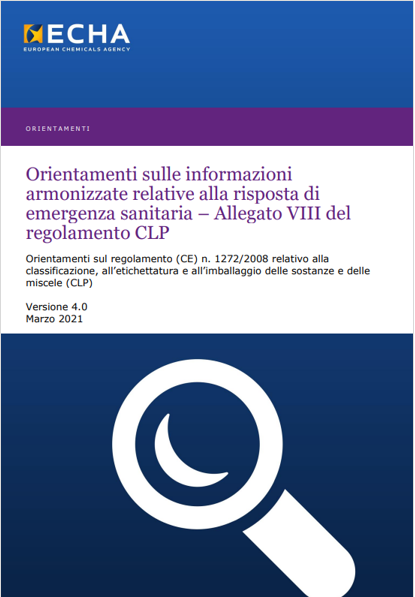 Orientamenti informazioni armonizzate Allegato VIII CLP 4 0 2021 Orientamenti informazioni armonizzate Allegato VIII CLP 4 0 2021