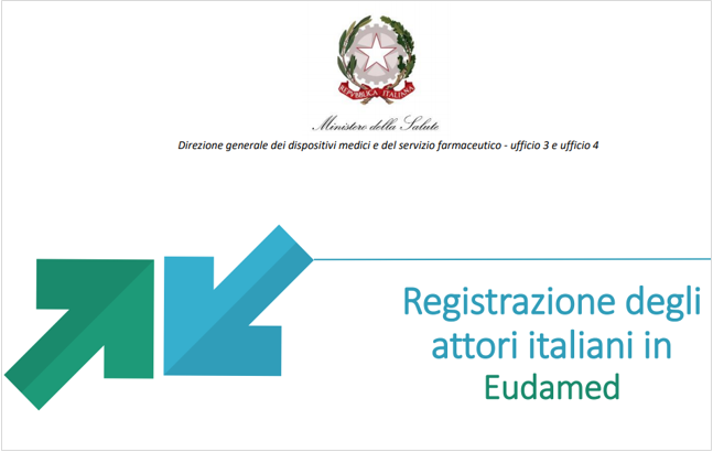 Registrazione attori italiani Eudamed