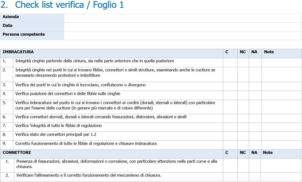 Registro controllo imbracature   Fig  2