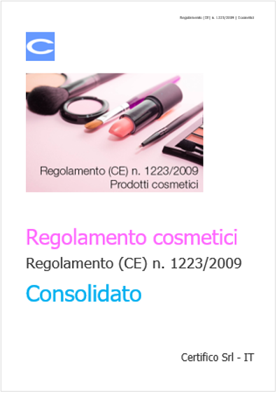 Regolamenti cosmetici 2021 Regolamenti cosmetici 2021