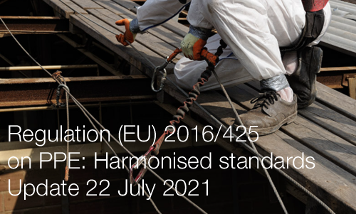 Regulation EU 2016  425 on PPE Harmonised standards
