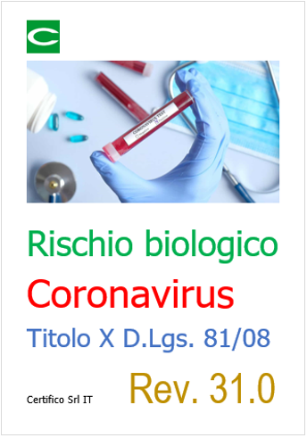 Rischio biologico coronavirus Rev  31 0