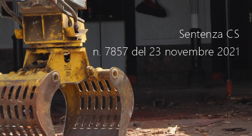 Sentenza CS n  7857 del 23 novembre 2021