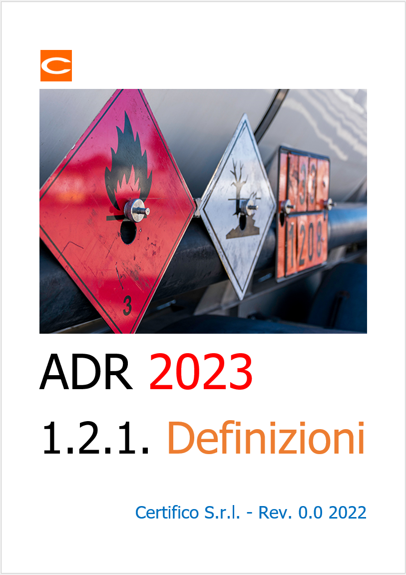 ADR 2023   Definzioni